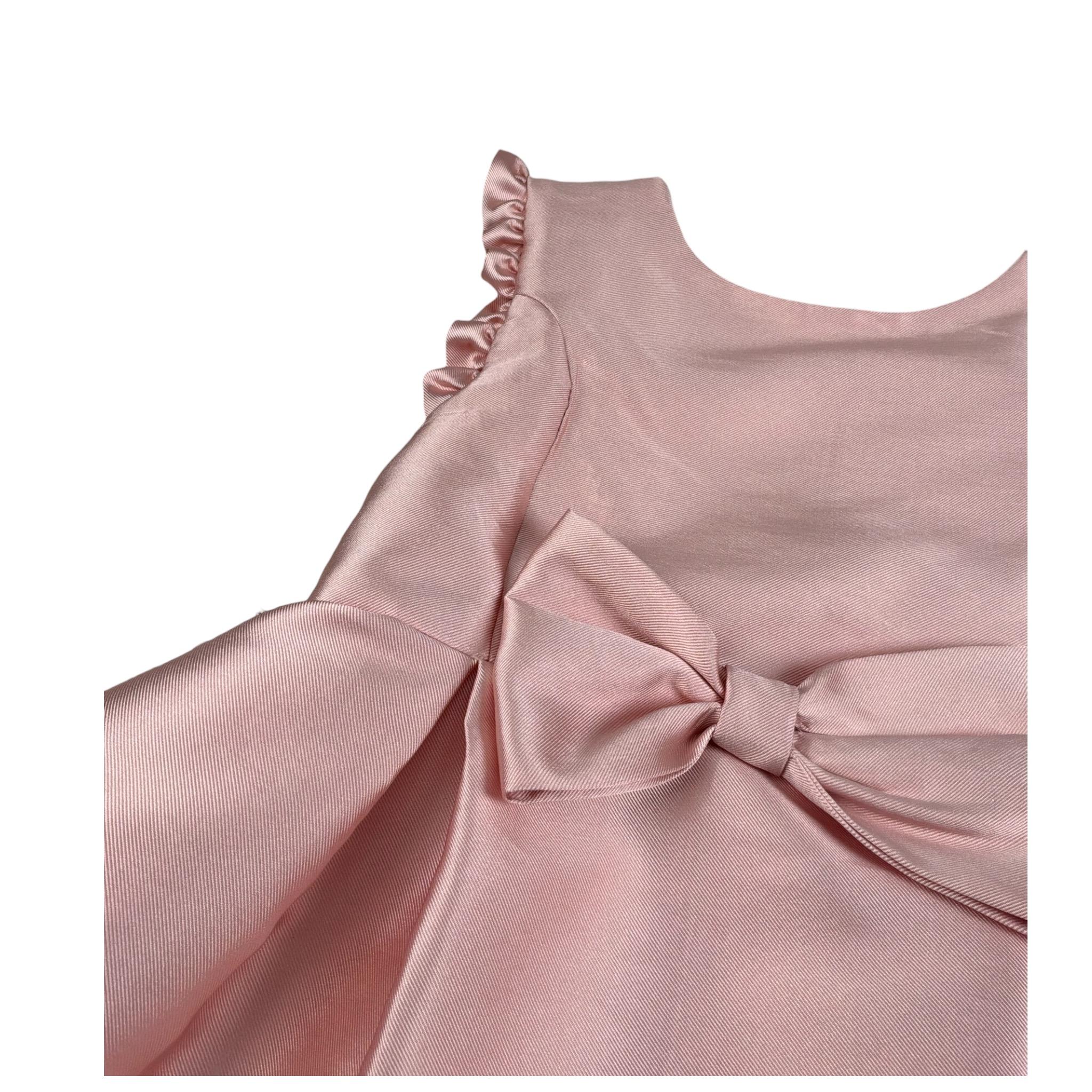 Cua-Cuak Abito Cerimonia Giromanica tinta unita Rosa per Bambina 4850 ROSA CUA-CUAK 