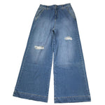 Liu Jo Jeans Tinta Unita Modello Palazzo per Bambina GA3017 AZZURRO LIU JO 