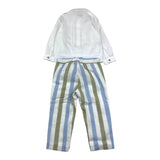 Barcellino Completo 3Pz Camicia-Pantalone-Papillons Bianco per Neonato