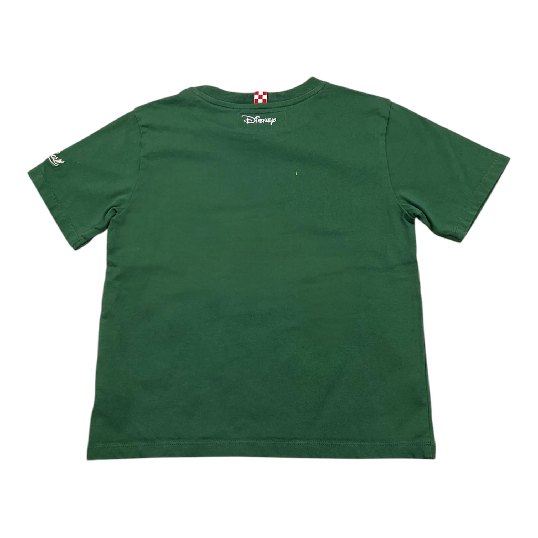SAINT BARTH t-shirt girocollo tinta unita con stampa Verde per Bambino MICKEYGIA VERDE SAINT BARTH 