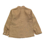 Little Bear Camicia Tinta Unita con Colletto Coreano per Neonato 8222N MARRONE LITTLE BEAR 
