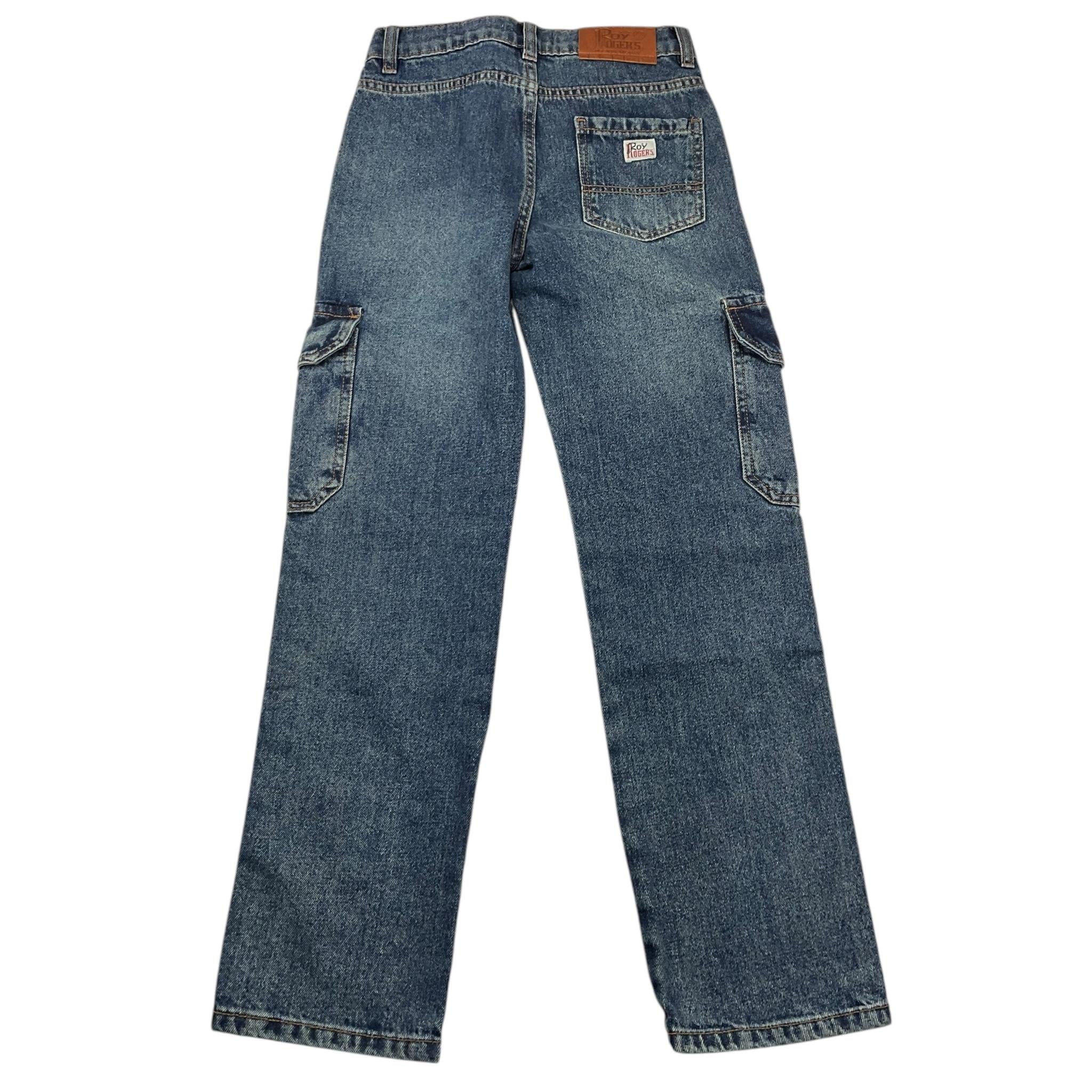 ROY ROGER'S jeans tinta unita con girovita regolabile Blu per Bambino RA142 BLU ROY ROGER'S 