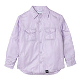 Aspesi Giubbino Modello Camicia Tinta Unita Con Tasche Lilla Per Bambino