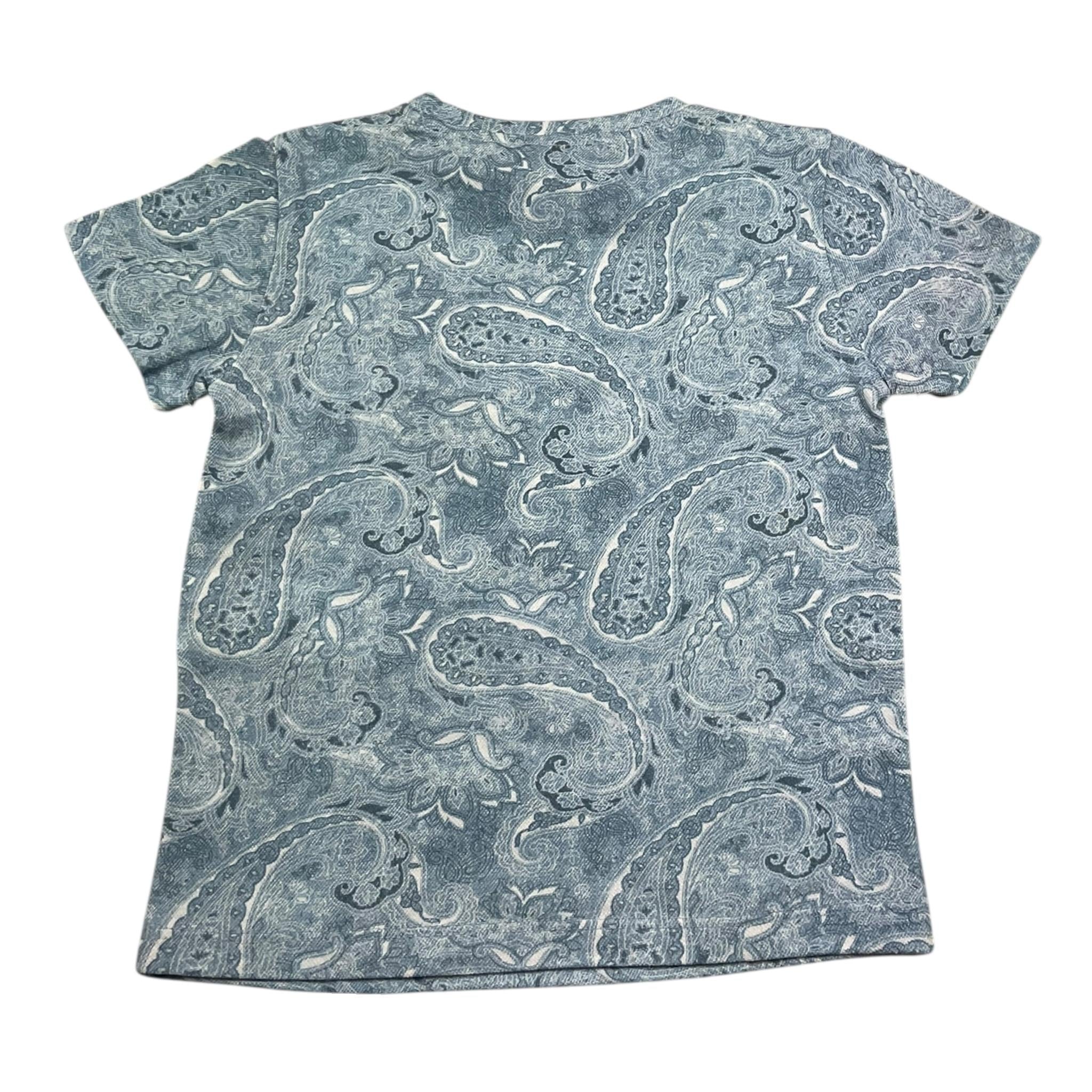 M+E' T-Shirt Girocollo Tinta Unita con Stampe per Bambino UEM0561 AZZURRO M+E' 