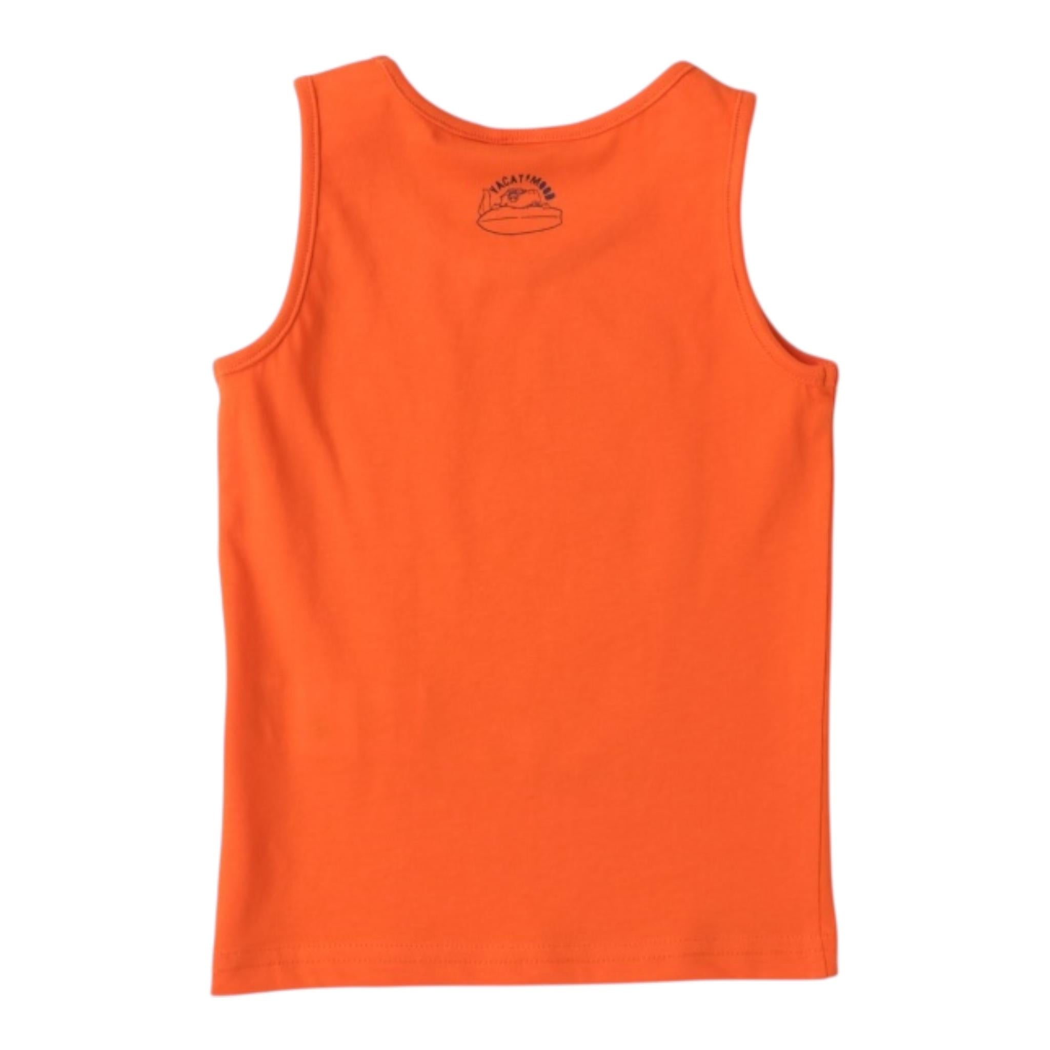 I Do Canotta Tinta Unita con Stampa per Bambino 4B464 ARANCIONE I DO 