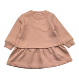 TRUSSARDI abito manica lunga tinta unita con stampa logo Rosa per Neonata TIA25003 ROSA TRUSSARDI 