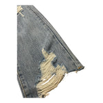 MET jeans tinta unita con strappi Azzurro per Bambina ME405 AZZURRO MET 