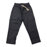 Numbers Jeans Tinta Unita Con Elastico In Vita Blu Per Neonato