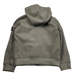 Stone Island Giubbino Tinta Unita con Zip E Cappuccio per Bambino K1S16410002 VERDE STONE ISLAND 