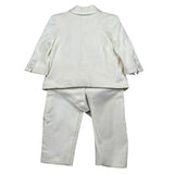 Petit Completo 4 Pezzi Giacca-Pantalone-Camicia-Papillon per Neonato S3415479L PANNA PETIT 