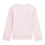 GUESS felpa chiusa girocollo tinta unita con logo Rosa per Neonata K4YQ10KA6R3 ROSA GUESS 