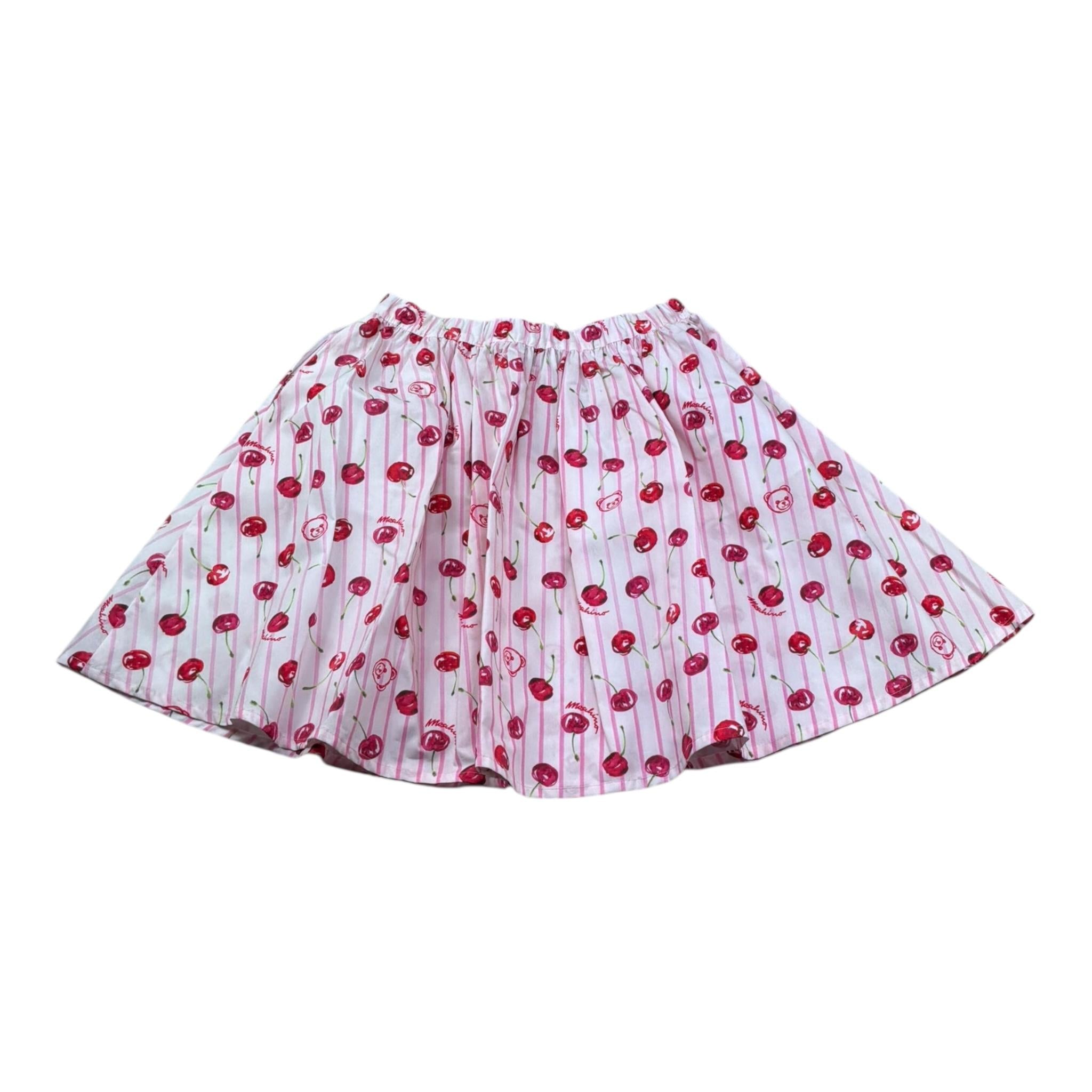 Moschino Gonna Tinta Unita con Stampa per Bambina HDJ045 ROSA MOSCHINO 