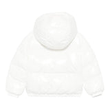 MOSCHINO giubbino tinta unita con cappuccio Bianco per Bambina HDS04R BIANCO MOSCHINO 