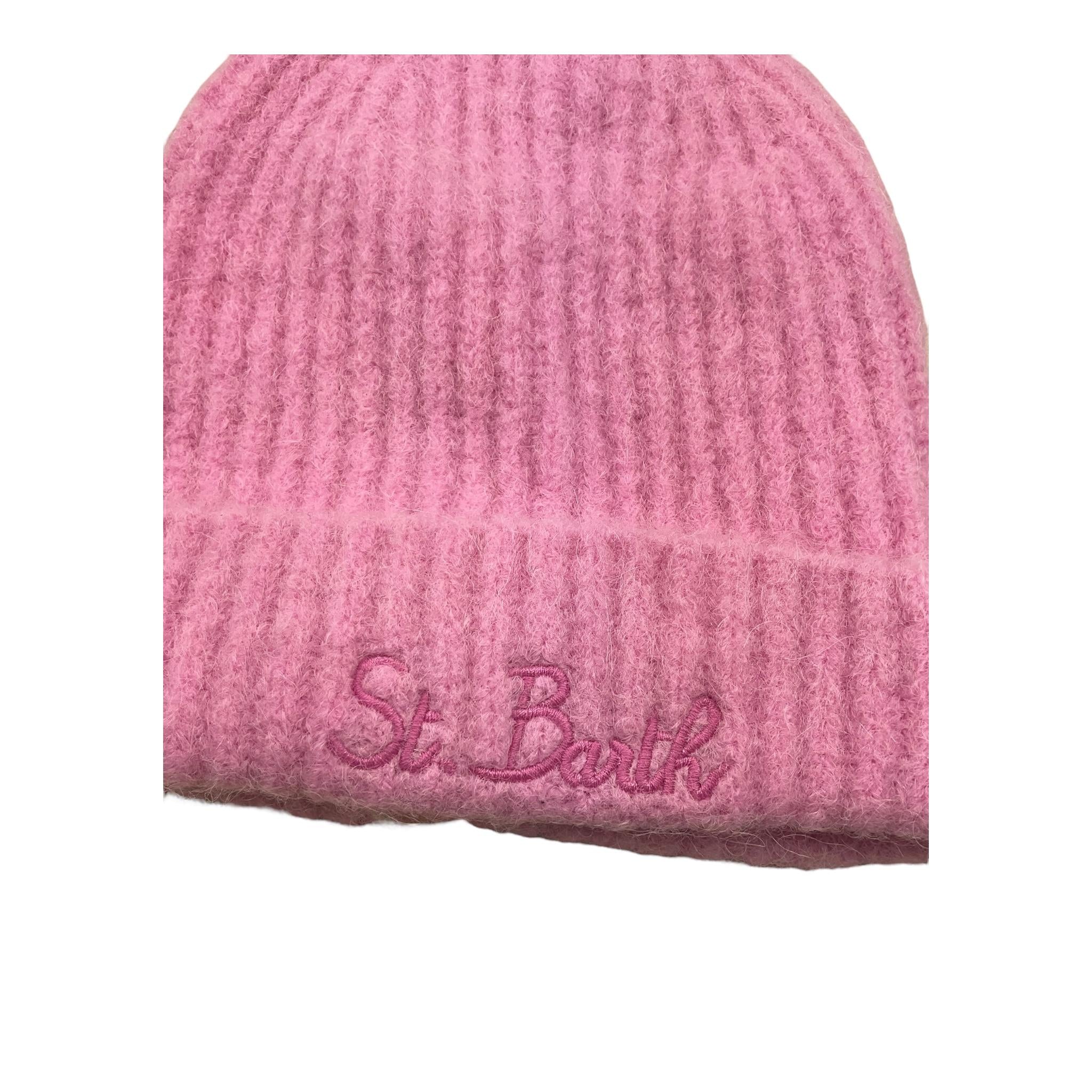 SAINT BARTH cappello tinta unita con logo Rosa per Bambina MAO001 ROSA SAINT BARTH 