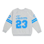 Off-White Felpa Girocollo Tinta Unita con Stampa per Bambina OBBA006S24 GRIGIO OFF-WHITE 