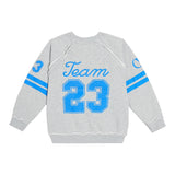 Off-White Felpa Girocollo Tinta Unita con Stampa per Bambina OBBA006S24 GRIGIO OFF-WHITE 