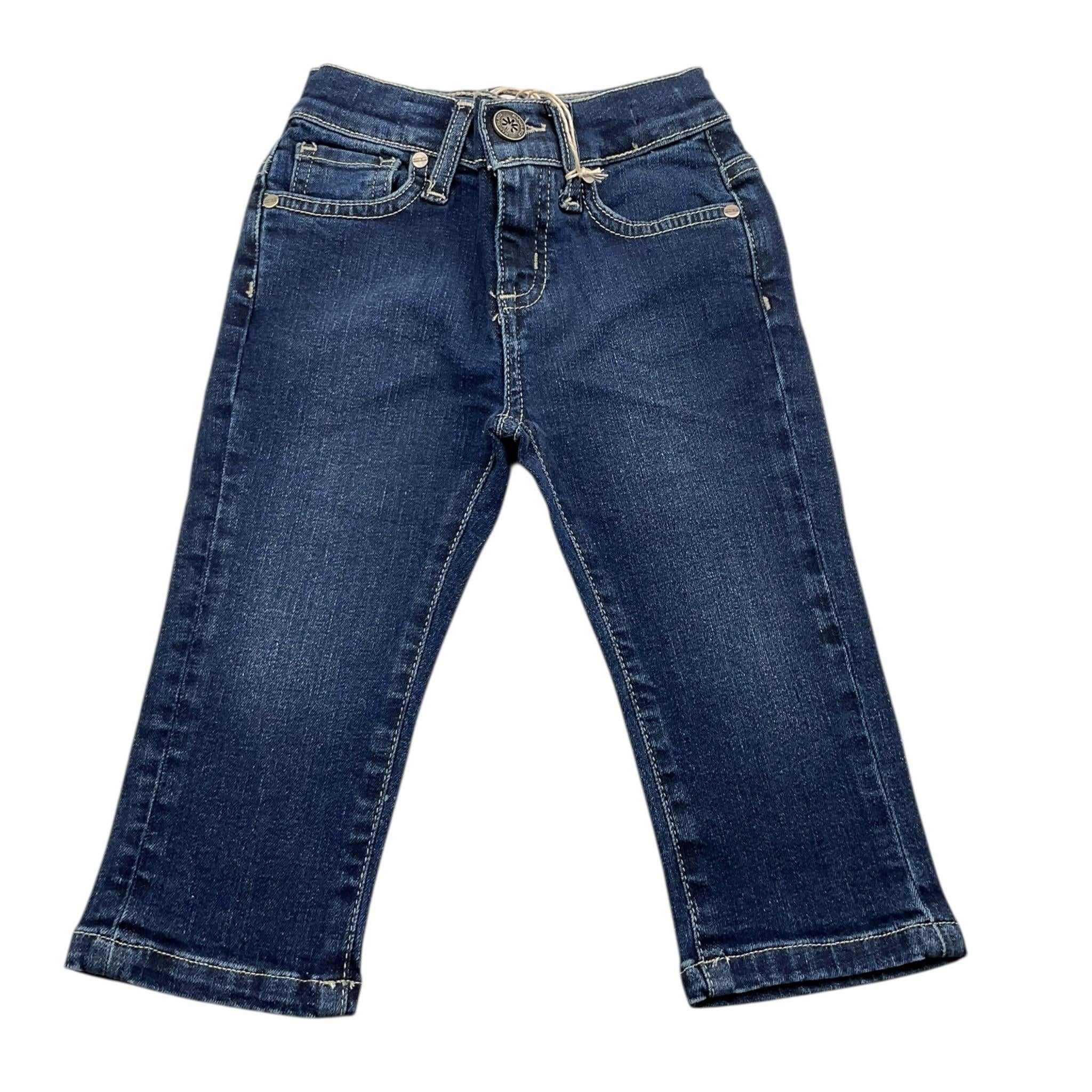 MANUEL RITZ jeans tinta unita con girovita regolabile Blu per Bambino MR2739J BLU MANUEL RITZ 