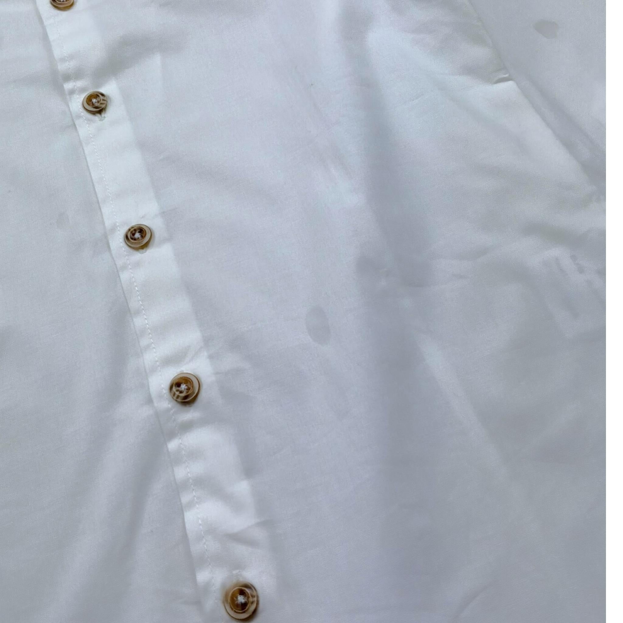 Manuel & Frank Camicia Tinta Unita con Bottoni per Bambino MF3496R BIANCO MANUEL & FRANK 