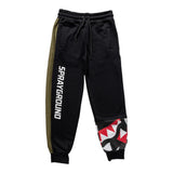 Sprayground Pantalone Tuta Tinta Unita con Stampa per Bambino SPY1202 NERO SPRAYGROUND 