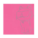 KARL LAGERFELD abito girocollo tinta unita con brillantini Rosa per Bambina Z30182 ROSA KARL LAGERFELD 