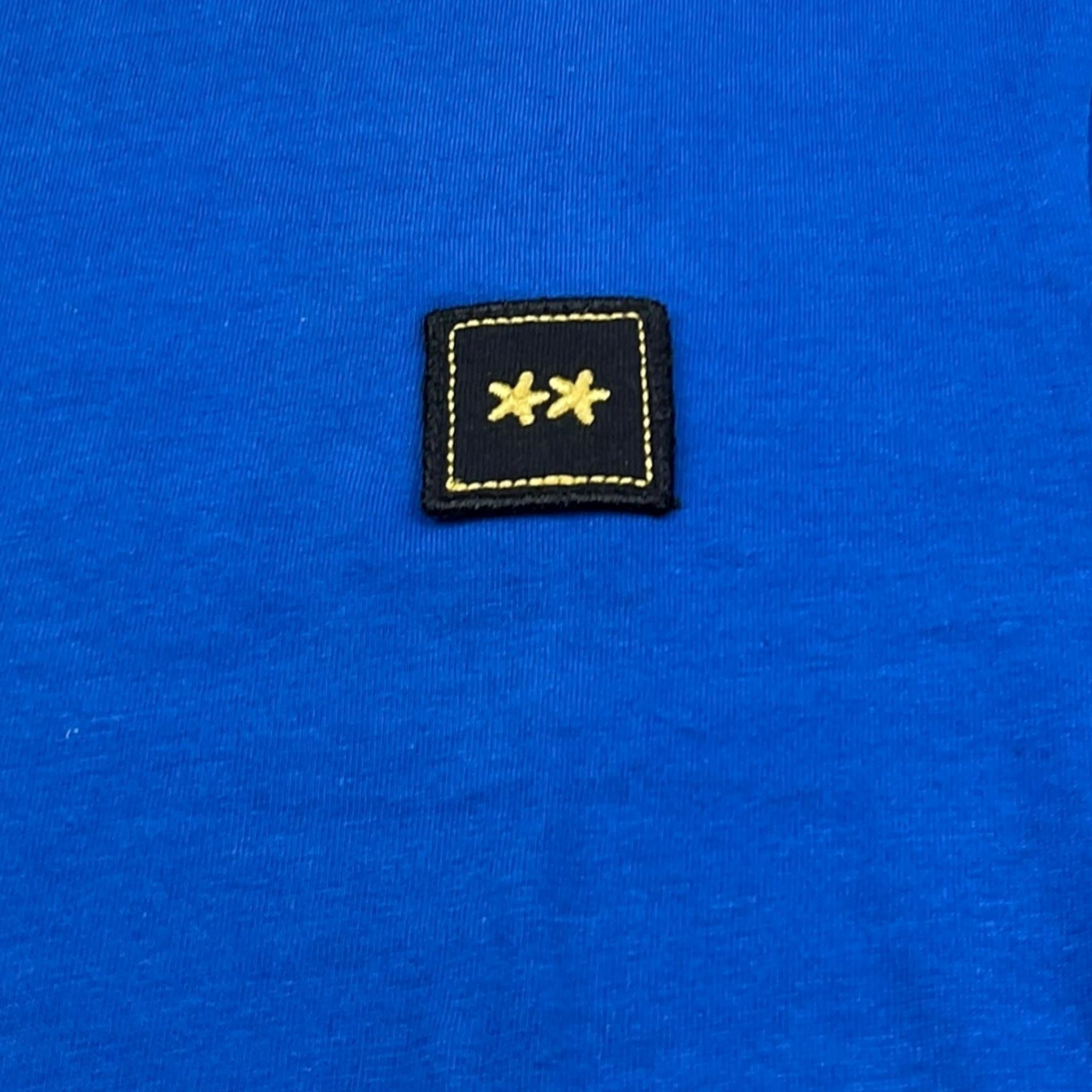 F**K T-Shirt Girocollo Tinta Unita con Logo per Bambino FJ23411RY COBALTO F**K 