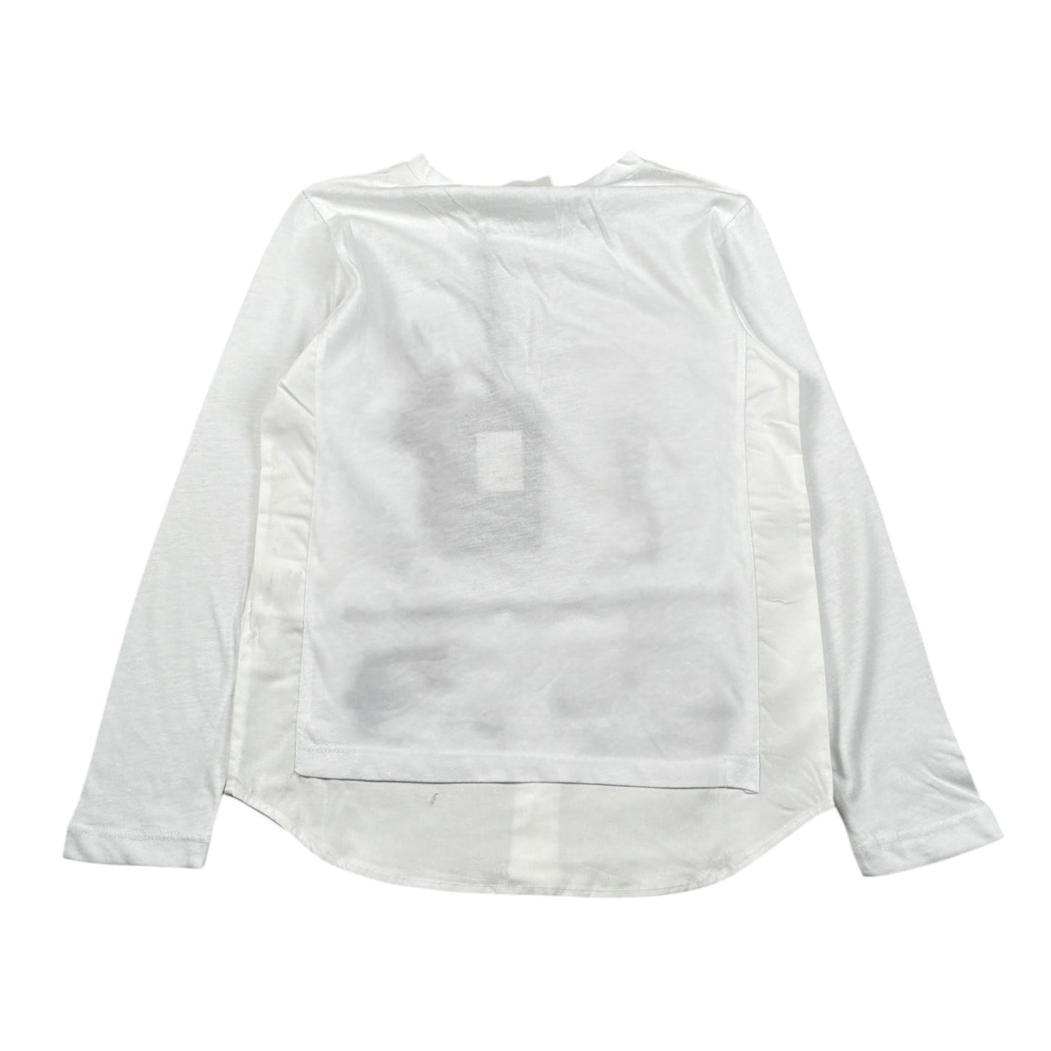 Paolo Pecora Shirt tinta unita Girocollo con Finta Camicia Bianco per Bambino PP2041 BIANCO PAOLO PECORA 