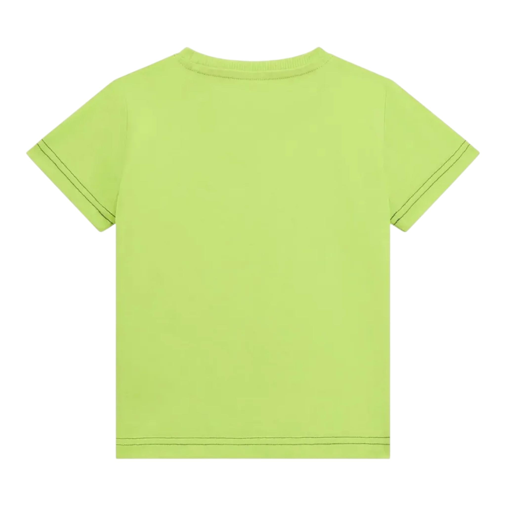 Mayoral T-Shirt Girocollo Tinta Unita con Stampa per Bambino N5RI15K8HM4XJ VERDE MAYORAL 