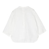 Il Gufo Camicia Manica Lunga Tinta Unita Collo Coreano per Bambino P25CL017L6006 BIANCO IL GUFO 