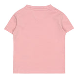 Tommy Hilfiger T-Shirt Girocollo Tinta Unita con Logo per Neonata KN0KN01429 ROSA TOMMY HILFIGER 