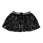 John Richmond Gonna Tinta Unita con Paillettes per Bambina RGP26054GO NERO JOHN RICHMOND 