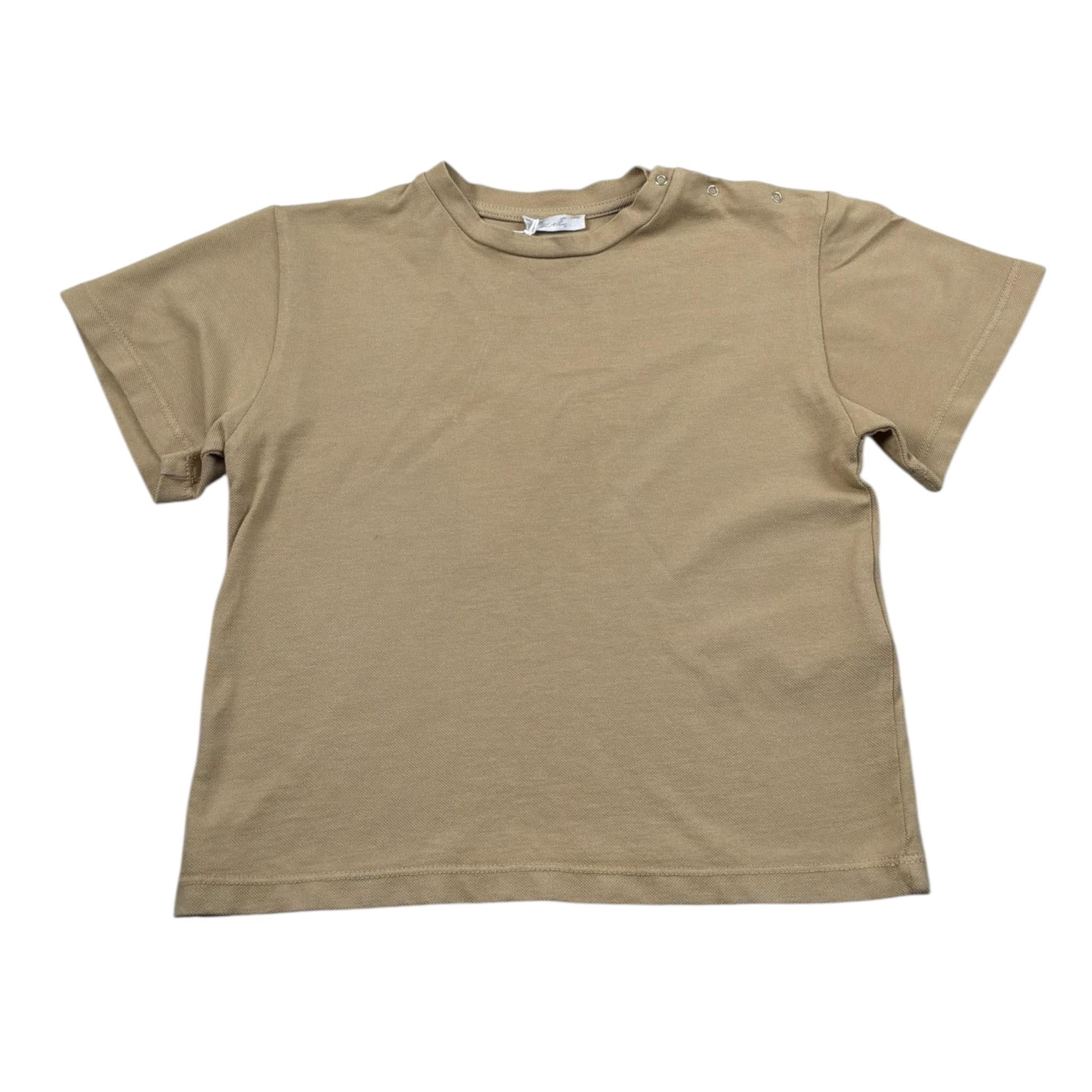 M+E' T-Shirt Girocollo tinta unita Beige per Bambino UEM0479 BEIGE M+E' 