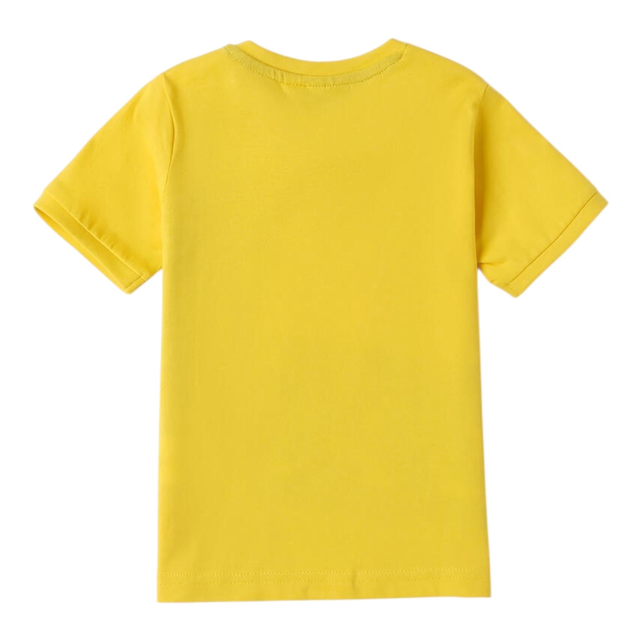 Sarabanda T-Shirt Tinta Unita con Stampa per Neonato 0B114 GIALLO SARABANDA 