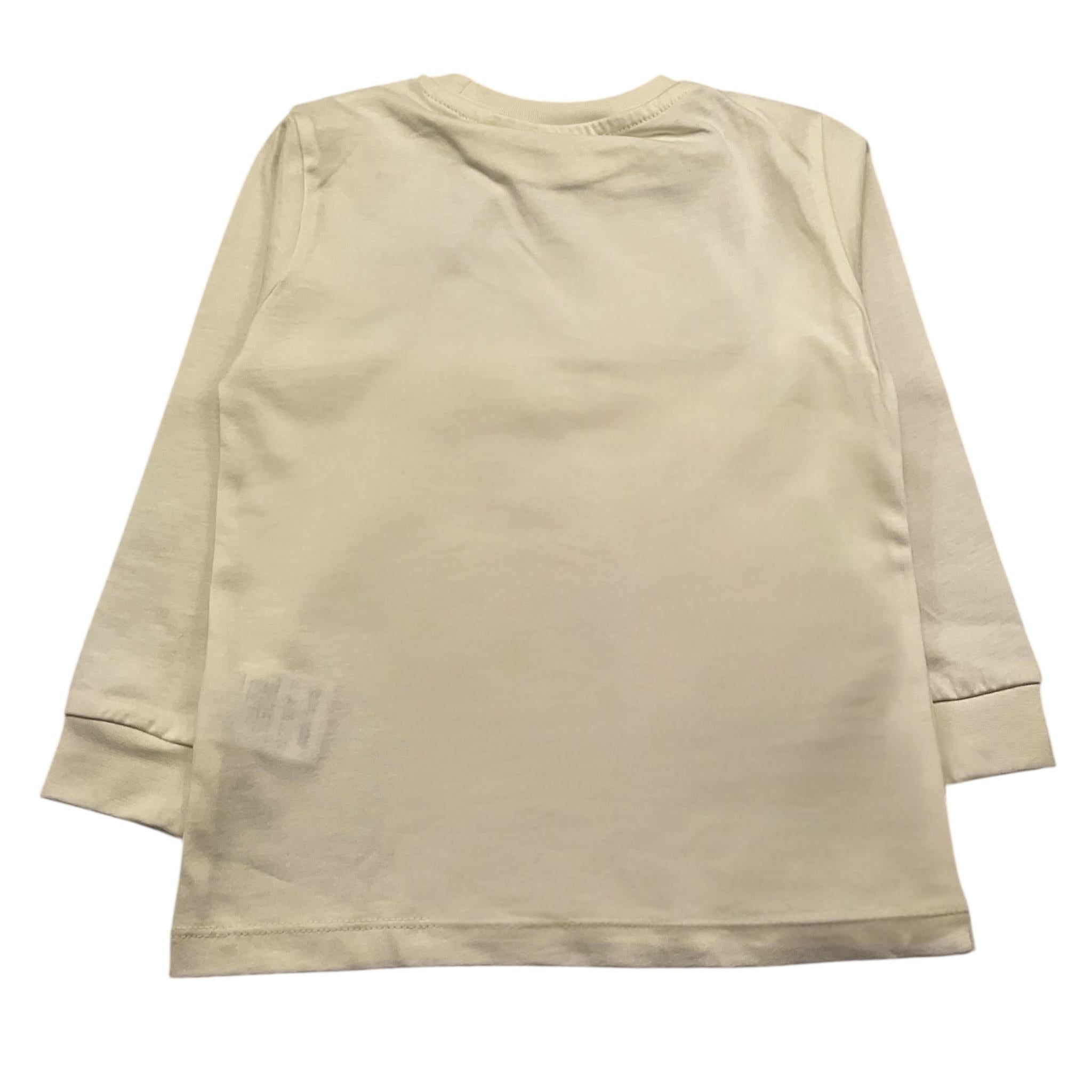 CESARE PACIOTTI shirt girocollo tinta unita con logo Panna per Bambino TSP5352BX PANNA CESARE PACIOTTI 