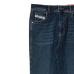 Diesel Jeans tinta unita con Girovita Regolabile Blu per Bambino J00812 BLU DIESEL 