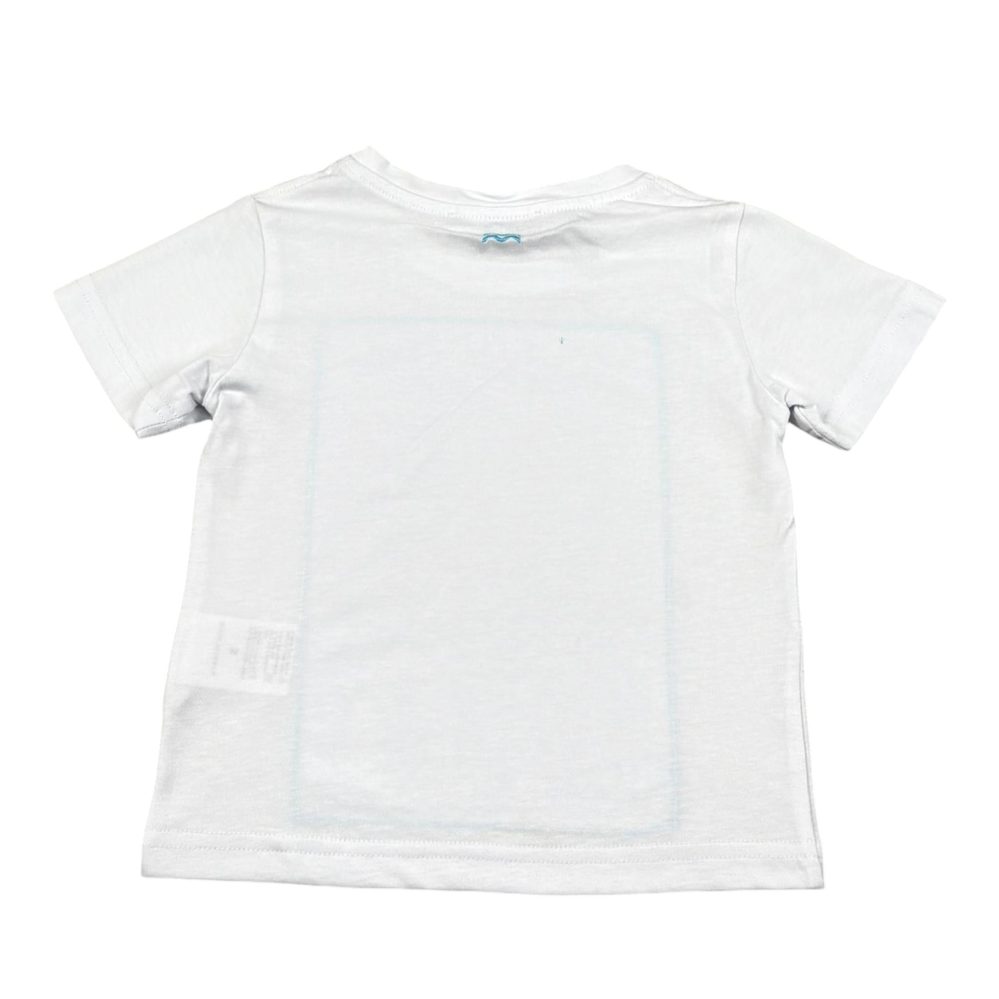 Move T-Shirt Tinta Unita Girocollo con Stampa per Bambino PRINTBIA BIANCO MOVE 