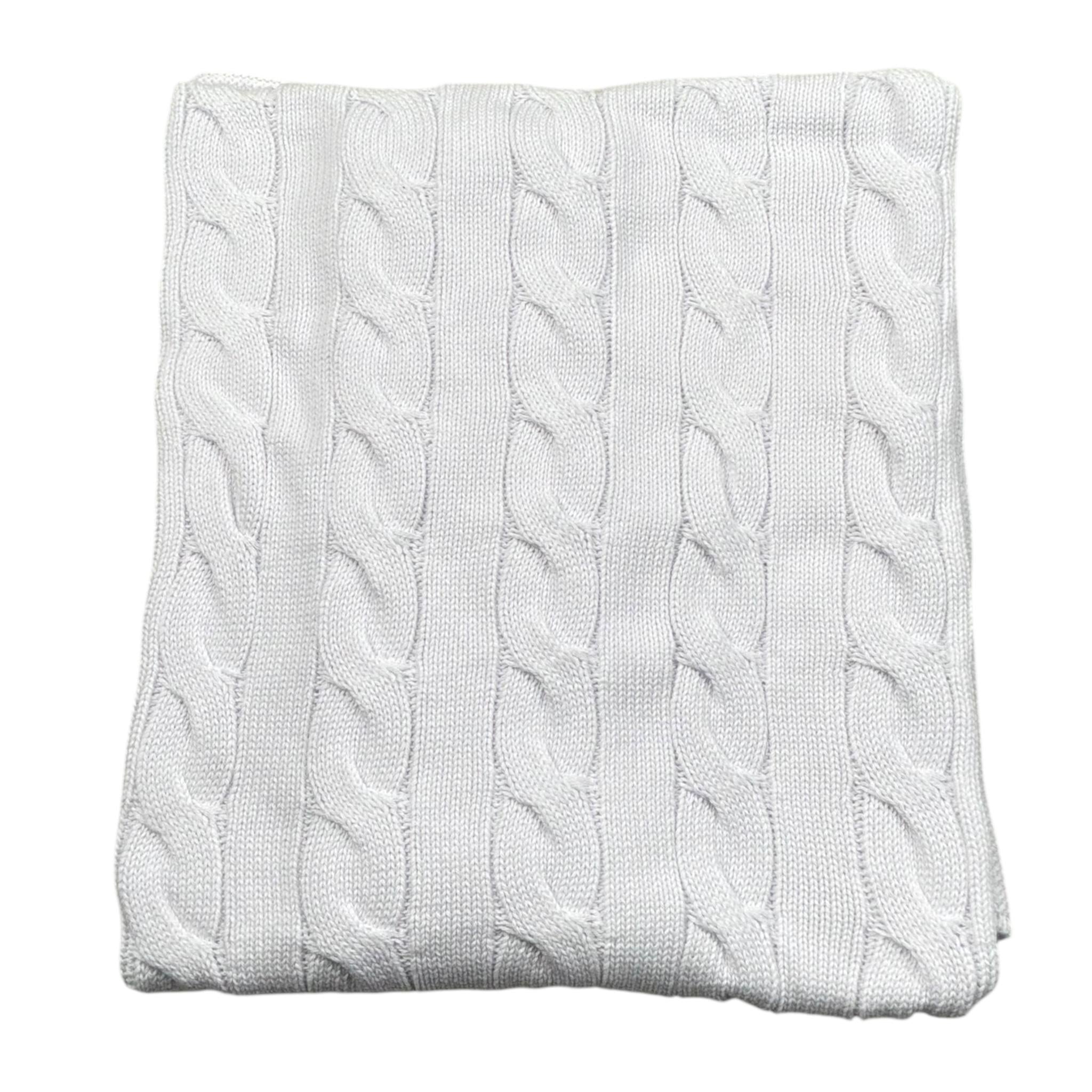 Le Coconne Coperta Tinta Unita con Ricami per Neonato LCN2584 BIANCO LE COCONNE 