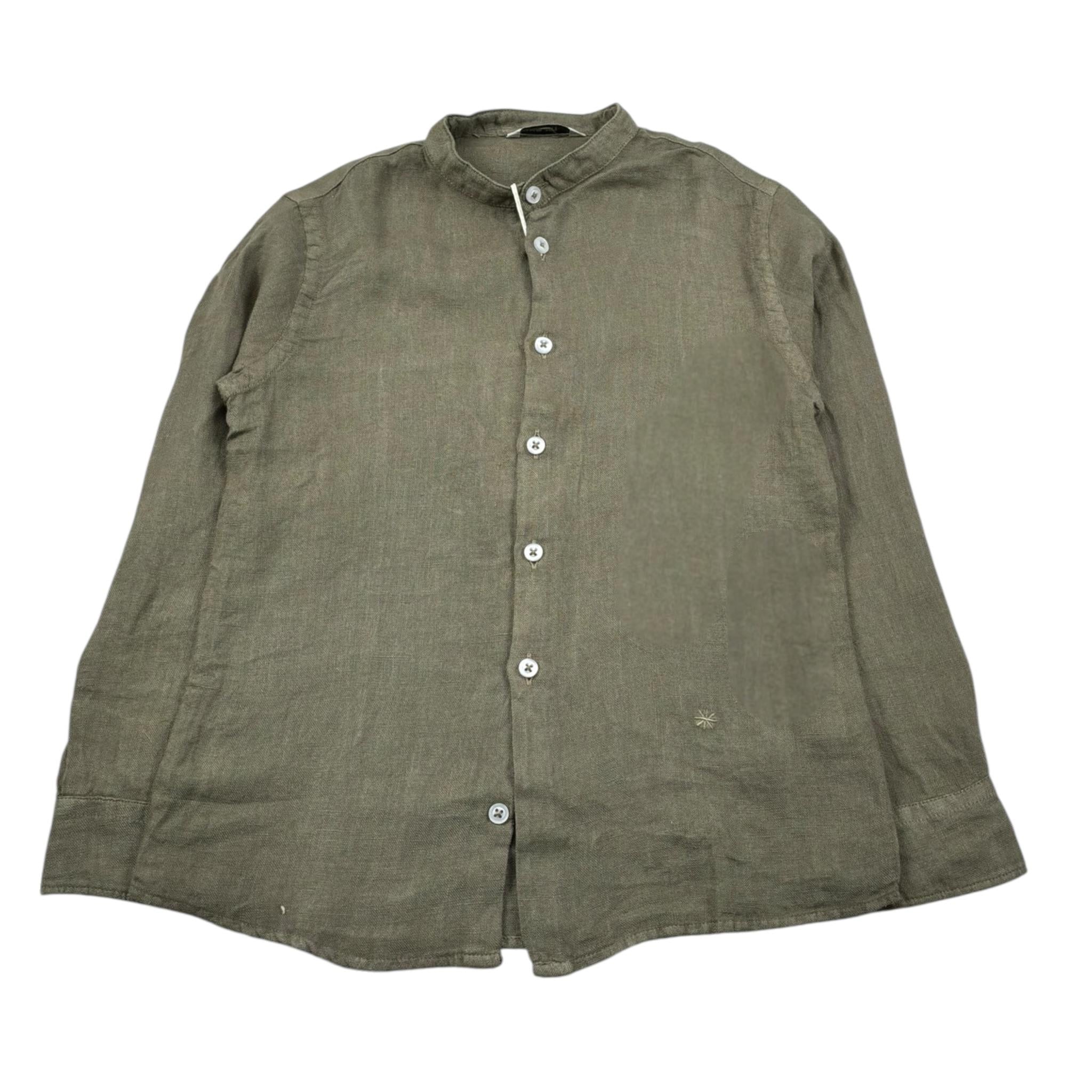 Manuel Ritz Camicia Manica Lunga tinta unita Verde per Bambino MR2576 VERDE MANUEL RITZ 