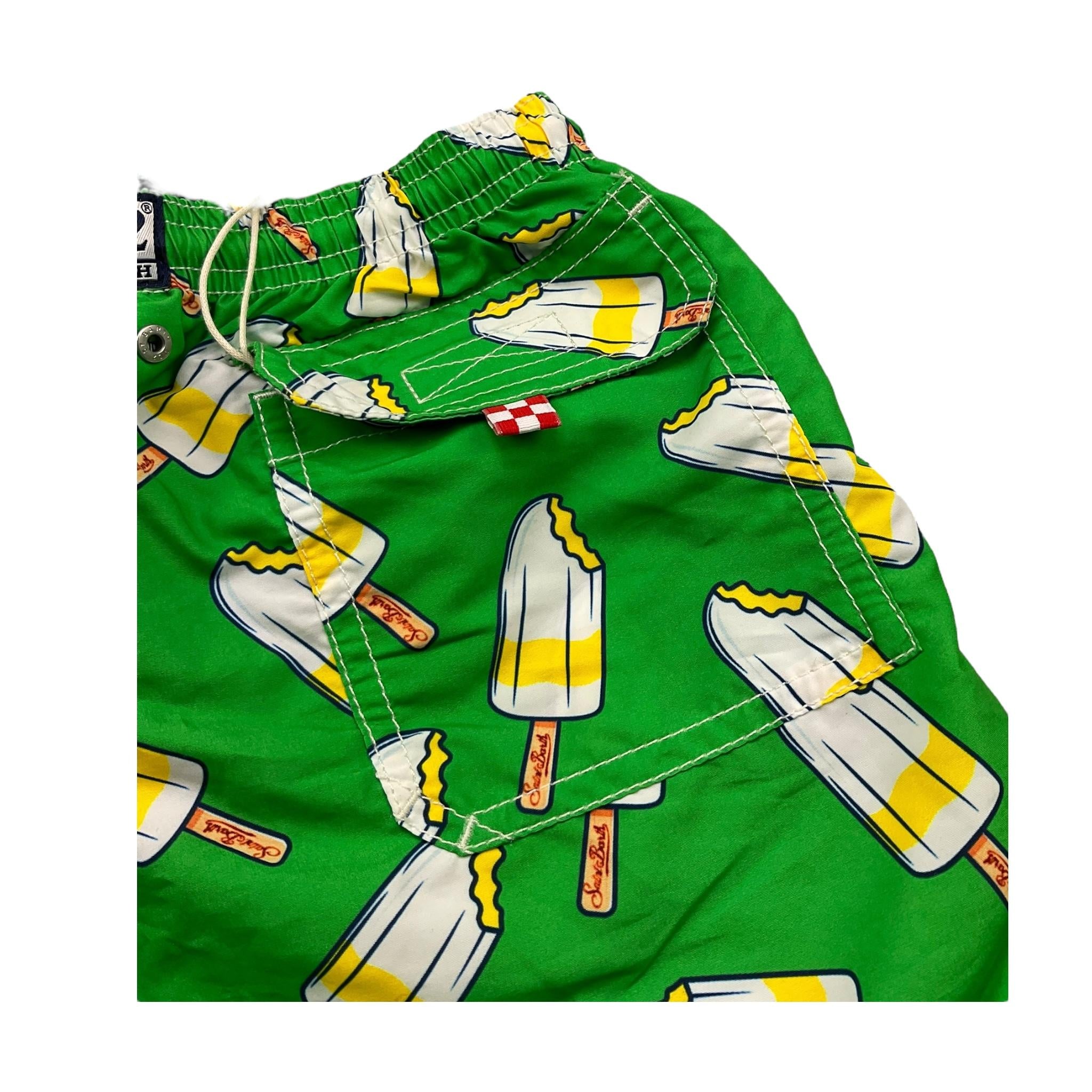 Saint Barth Costume Tinta Unita con Stampe Ghiaccioli per Bambino JEANICE VERDE SAINT BARTH 
