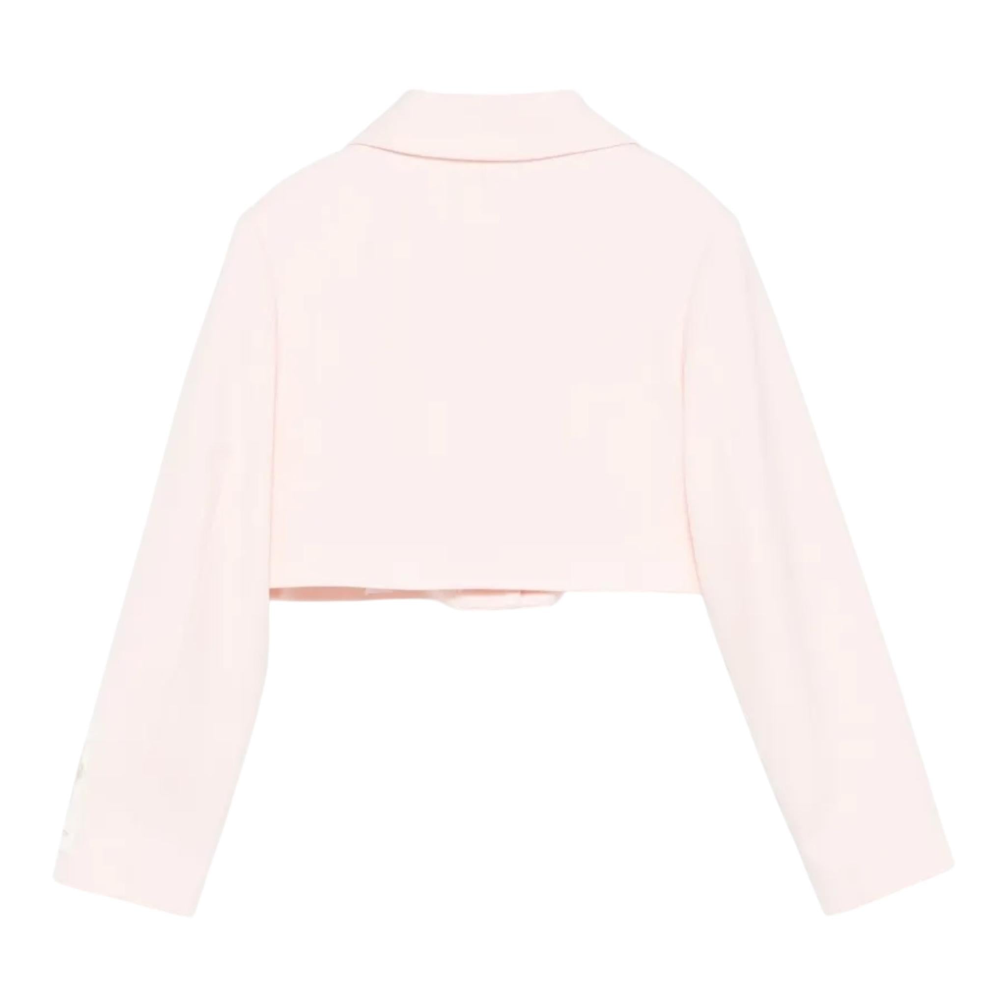 Elisabetta Franchi Giacca Tinta Unita Modello Crop per Bambina EFGCM64 ROSA ELISABETTA FRANCHI 
