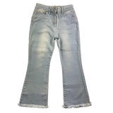 Nanan Jeans Tinta Unita Modello Zampa Azzurro Per Bambina