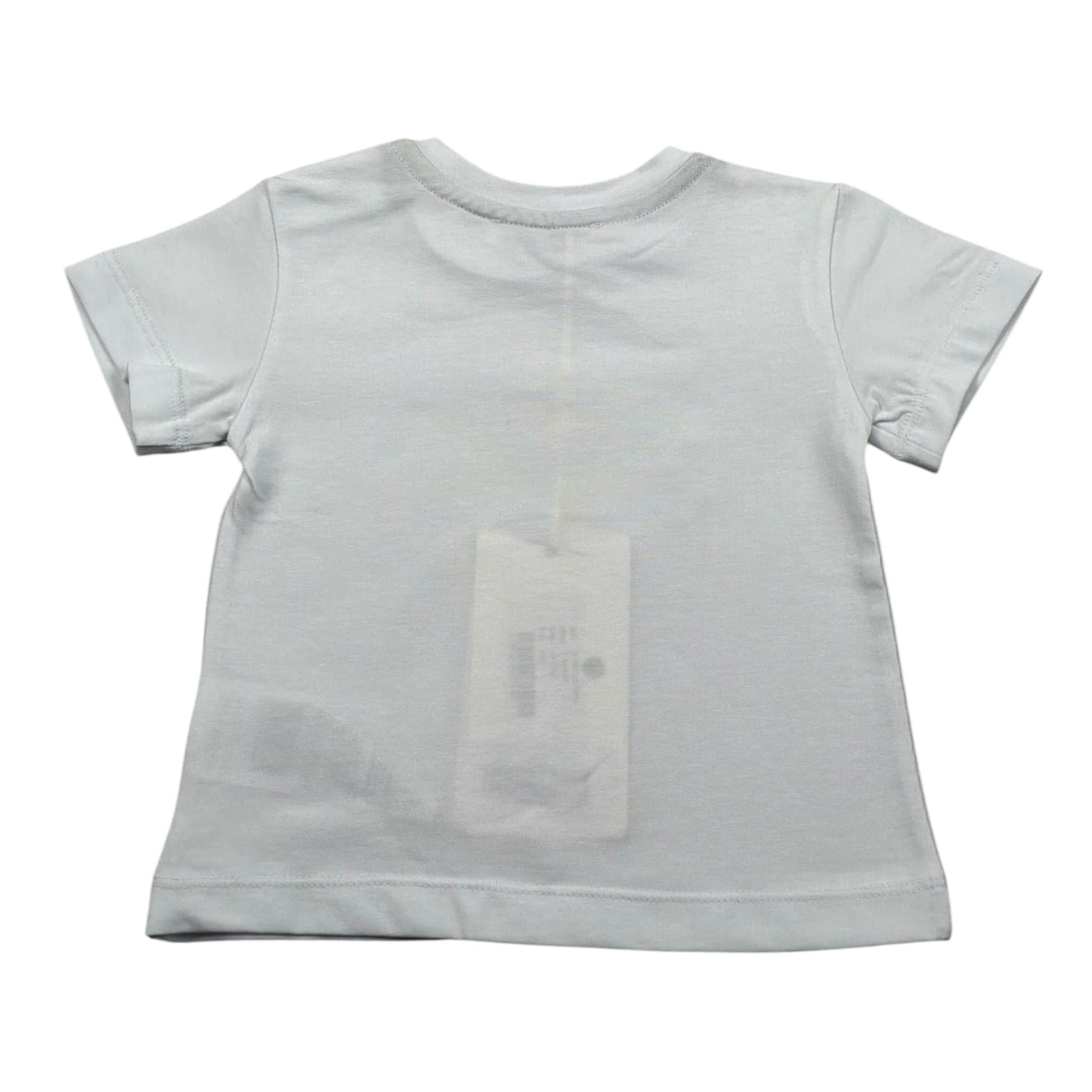Siviglia T-Shirt Girocollo Tinta Unita con Stampa per Neonato SVNTS17289 BIANCO SIVIGLIA 