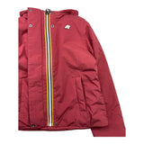 K-WAY giubbino tinta unita con cappuccio Bordeaux per Bambina K4137WWX BORDEAUX K-WAY 