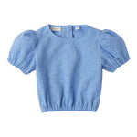 Sarabanda Top Tinta Unita Traforato per Bambina 0B357X AZZURRO SARABANDA 