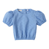 Sarabanda Top Tinta Unita Traforato per Bambina 0B357X AZZURRO SARABANDA 