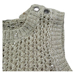 Trussardi Canotta Tinta Unita Traforata per Neonata TIP26108GL BEIGE TRUSSARDI 