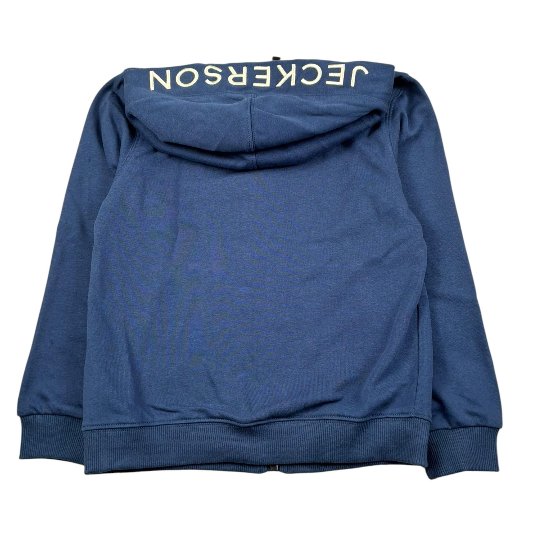 Jeckerson Felpa con Zip E Cappuccio Tinta Unita per Bambino JB4100 BLU JECKERSON 