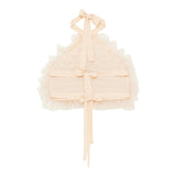 Patrizia Pepe Top tinta unita con Balze In Tulle Bianco per Bambina 7F0021X BIANCO PATRIZIA PEPE 