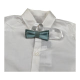 New Gereration Camicia Manica Lunga tinta unita con Papillon Bianco per Bambino 51150 BIANCO NEW GERERATION 