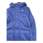 K-WAY giubbino tinta unita modello lungo con cappuccio Blu per Bambino K1128HWX BLU K-WAY 