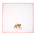 MOSCHINO coperta bicolore con stampe orsi Bianco/rosa per Neonata MOB00C BIANCO/ROSA MOSCHINO 
